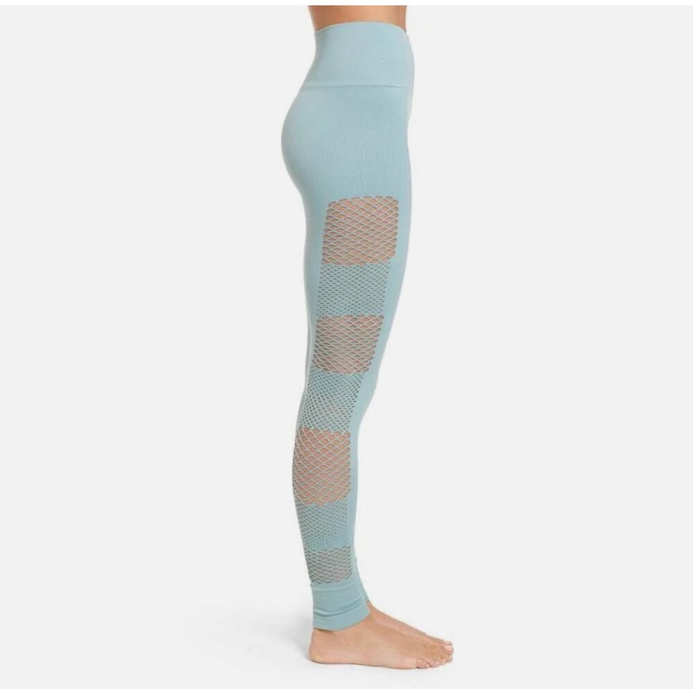 .IVY PARK Light Blue Mesh Detail Athletic Athleisure Leggings Pants -